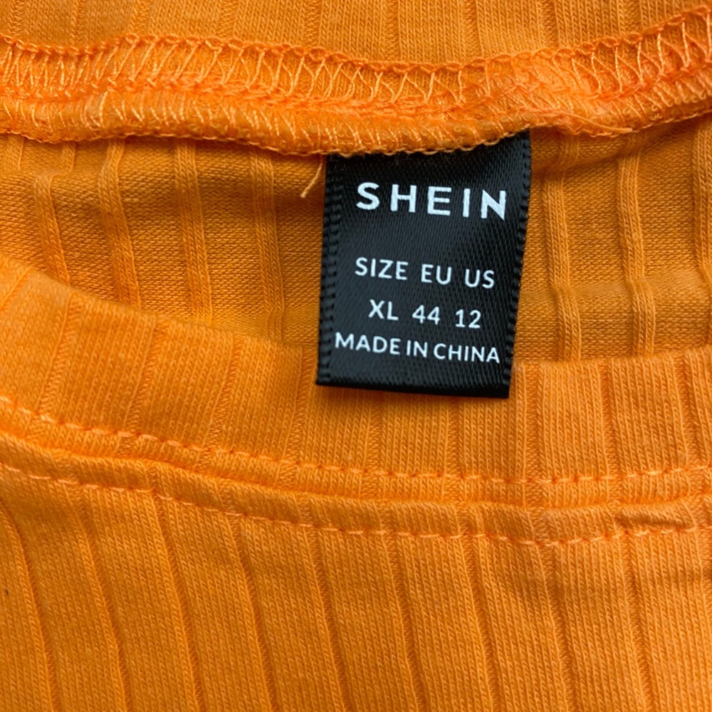 Shein Crop Top | Orange | Size XL | New No Tag